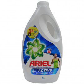 Ariel detergente gel 40 dosis 2.200 ml. Active + defensa del olor.