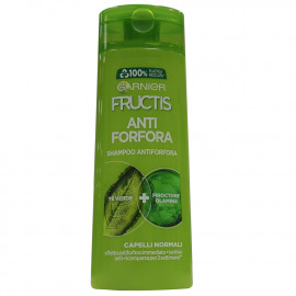 Garnier Fructis champú 250 ml. Anticaspa té verde cabello normal.