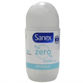 Sanex desodorante roll-on 50 ml. Zero % Invisible.