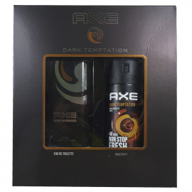 Axe pack Dark Temptation desodorante 150 ml. + colonia 50 ml.