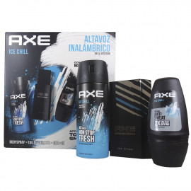 Axe pack Ice Chill desodorante 150 ml. + cologne 50 ml. + roll-on 50 ml. + altavoz inalámbrico.