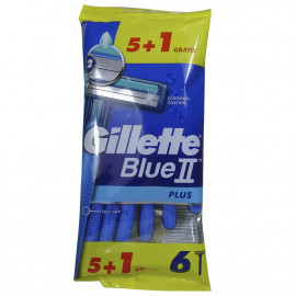 Gillette Blue II Plus maquinilla de afeitar 5 + 1 u. 2 hojas.
