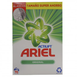 Ariel detergente en polvo 70 dosis. 4550 gr. Original.