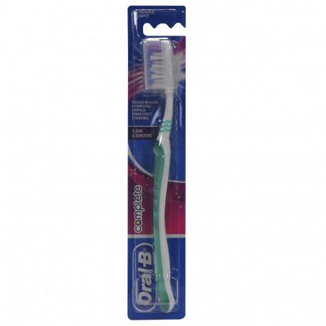 Oral B cepillo de dientes 1 u. Suave Complete clean & sensitive.