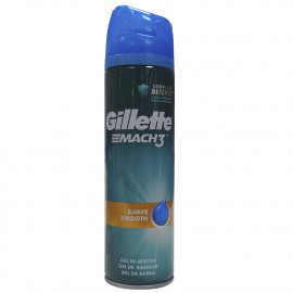 Gillette Mach 3 gel de afeitado 200 ml. Suave.