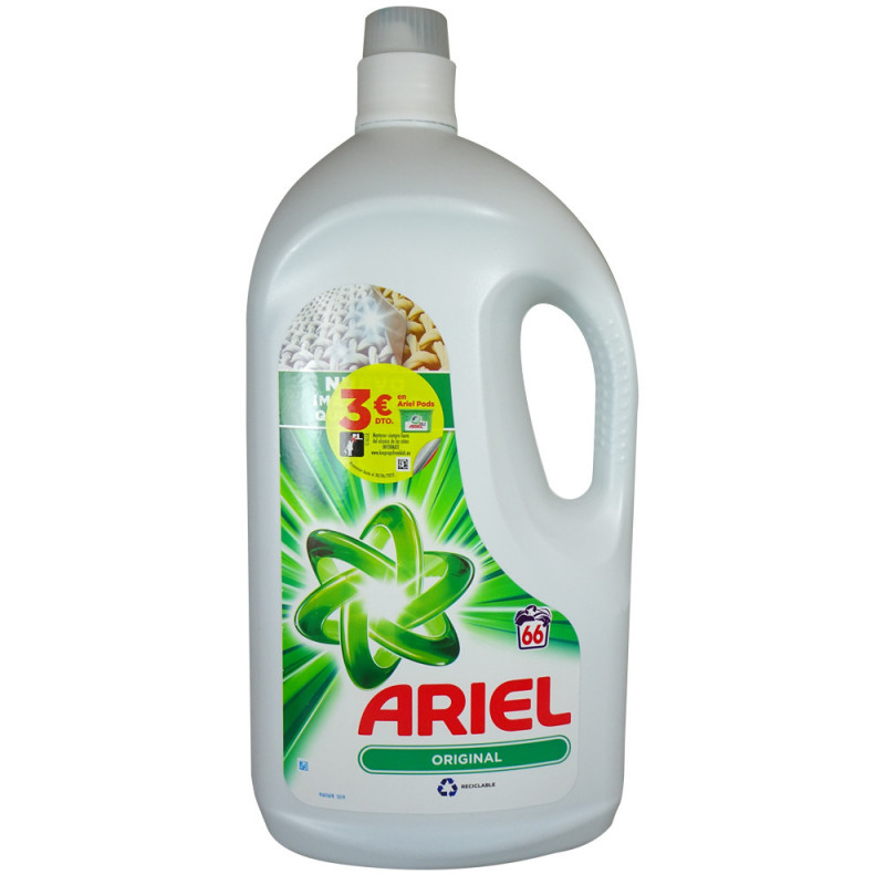 Ariel display detergent gel 54 u. 66 dose. 3,63 l. Original. - Tarraco  Import Export