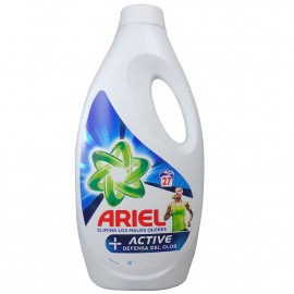 Ariel detergente gel 27 dosis 1.485 ml. Active + defensa del olor.