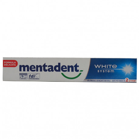 Mentadent pasta de dientes 100 ml. White sistem.