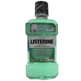 Listerine antiseptico bucal 250 ml. Protección dientes y encías menta fresca.