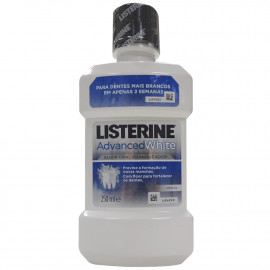 Listerine antiséptico bucal 250 ml. Advanced white.