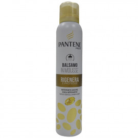 Pantene foam conditioner 180 ml. Regenerates and protects.