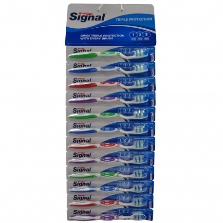 Signal cepillo de dientes. Triple protección Medium.