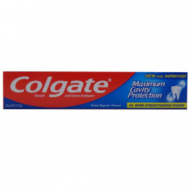 Colgate pasta de dientes 75 ml. Maximum cavity protection.