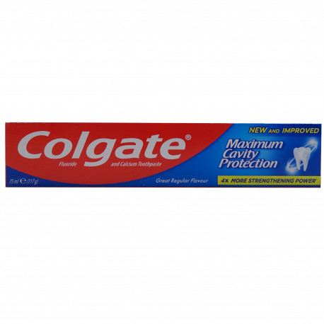 Colgate pasta de dientes 75 ml. Maximum cavity protection.