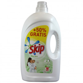 Skip detergente líquido 39+39 dosis 4,68 l. Aloe Vera.