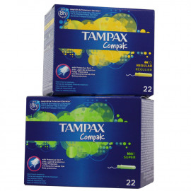 Tampax compak Mixto 8 u. Regular + 8 u. Super.