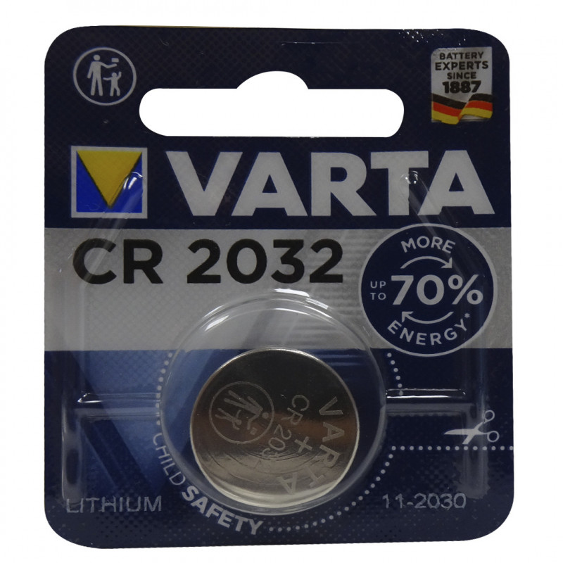 Varta battery 1 u. Lithium button CR2032. - Tarraco Import Export
