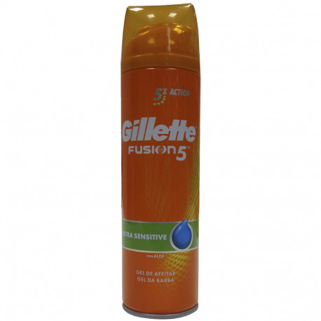 Gillette Fusion 5 shave gel 200 ml. Ultra sensitive aloe.