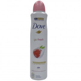 Dove deodorant spray 250 ml. Go fresh pomegranate & lemon.