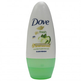 Dove desodorante roll-on 50 ml. Go Fresh pepino y té verde.