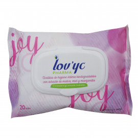 Lov'yc Pharma toallitas 20 u. Higiene íntima.