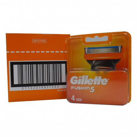 Gillette Fusion 5 razor 4 u. Minibox.
