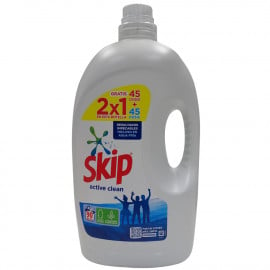 Skip detergente líquido 90 dosis 4,5 l. Active clean.