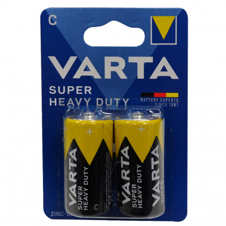 Varta battery 2 u. C zinc carbon R14 1.5 V.