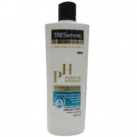 Tresemme conditioner 400 ml. Purify & hydrate hyaluronic acid.