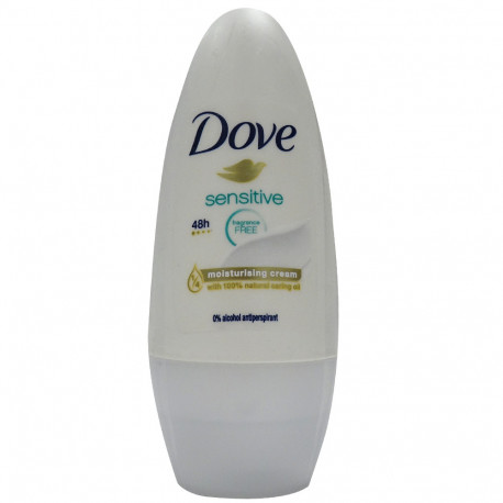 Dove roll-on deodorant 50 ml. Sensitive.