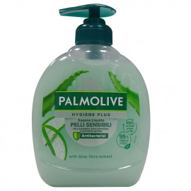 Palmolive jabón de manos 300 ml. Aloe vera sensitive antibacterias.