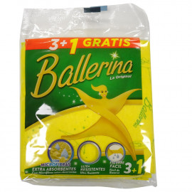 Ballerina bayeta amarilla microfibras 3+1 u. Original.