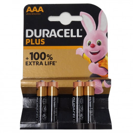 Duracell plus pilas alcalina 4 u. AAA LR03.