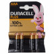 Duracell battery plus power alcalina 4 u. AAA LR03.