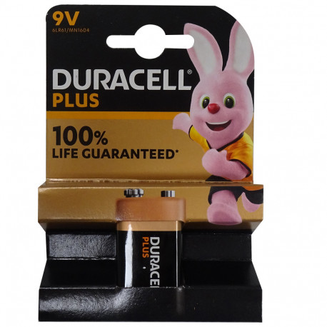 Duracell plus battery alcaline 1 u. 9V 6LR61.
