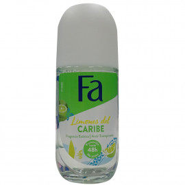 Fa deodorant roll-on crystal 50 ml. Caribbean Lemon.