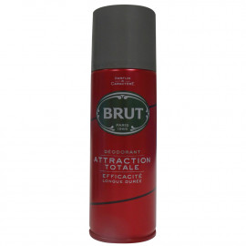 Brut spray deodorant 200 ml. Total attraction.