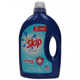 Skip detergente líquido 33 dosis 1,65 l. Ultimate higiene total.