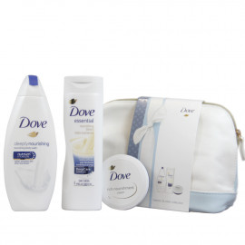 Dove dressing case 1 gel 250 ml. + lotion 250 ml. + cream 75 ml.