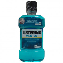 Listerine antiséptico bucal 250 ml. Mentol.