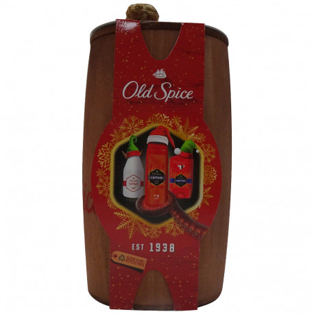 Old Spice pack wooden barrel shampoo 250 ml. + stick 50 ml. after-shave.
