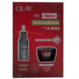 Olay pack firm and restored skin 14 days + serum.