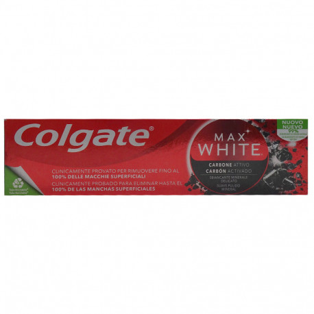 Colgate toothpaste 75 ml. Max White Charcoal.
