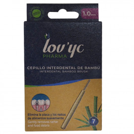 Lov'yc pharma bamboo interdental brush 7 u. 1,0 mm. Minibox 20 u.