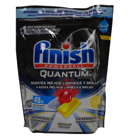 Finish lavavajillas Powerball 48 u. Quantum Ultimate limón.