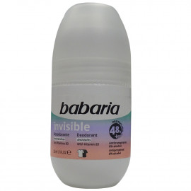 Babaria desodorante roll-on 50 ml. Invisible.