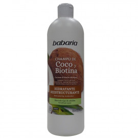 Babaria champú 700 ml. Coco y biotina hidratante y reestructurante.