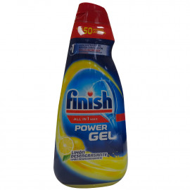 Finish dishwasher gel 1L. All in one Max shine & protection lemon.