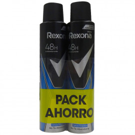Rexona desodorante spray 2X200 ml. Men cobalt dry.
