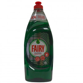Fairy lavavajillas líquido 625 ml. Platinum quick wash.